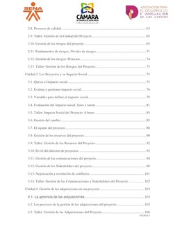 PÁGINA 3
2.8. Procesos de calidad. .......................................................................................