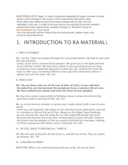 ADDITIONAL NOTE: Again, in order to enhance readability for larger numbers of souls,
certain minor changes in the syntax of