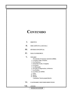 CONTENIDO
I.
OBJETIVO
II.
UBICACIÓN EN LA ESCUELA
III.
SÍNTESIS CONCEPTUAL
IV.
MAPA PANORÁMICO
V.
TEMARIO
Presentación: El m