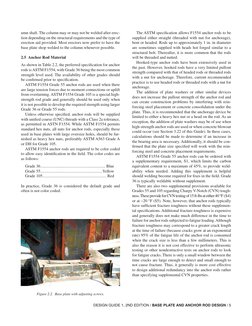 DESIGN GUIDE 1, 2ND EDITION / BASE PLATE AND ANCHOR ROD DESIGN / 5
umn shaft. The column may or may not be welded after erec-