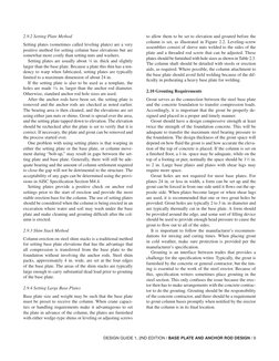 DESIGN GUIDE 1, 2ND EDITION / BASE PLATE AND ANCHOR ROD DESIGN / 9
2.9.2 Setting Plate Method
Setting plates (sometimes calle