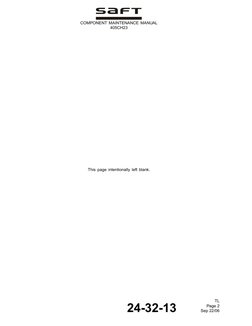 COMPONENT MAINTENANCE MANUAL
405CH23
This page intentionally left blank.
24-32-13
TL
Page 2
Sep 22/06