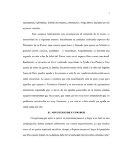 3
secundarias, y primarias, Biblias de estudios, comentarios. blogs, libros, haciendo uso de
recursos virtuales.
Para sust