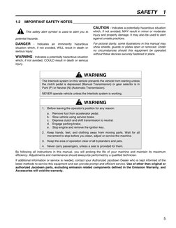 SAFETY 1
5
1.2
IMPORTANT SAFETY NOTES ________________________________________________
This safety alert symbol is used to