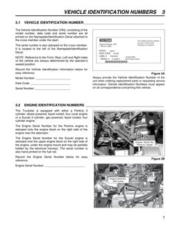 VEHICLE IDENTIFICATION NUMBERS 3
7
3
VEHICLE IDENTIFICATION NUMBERS
3.1 VEHICLE IDENTIFICATION NUMBER_________________