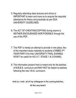 Page 3 of 27
5. Regularly attending class lectures and clinics is
IMPORTANT to learn and more so to acquire the requisi