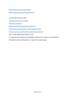 Page 7 of 27
9.Mitral Stenosis by Dr.Deepak Marwah (https://youtu.be/rMcL8I49JCA)
10.Aortic Regurgitation by Dr.Deepak Ma