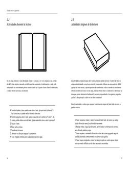 Guía de Lectura Comprensiva
14
15
2.2
Actividades durante la lectura
2.3
Actividades después de la lectura
A. Formular hipó