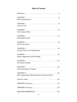 Table of Contents
Introduction. . . . . . . . . . . . . . . . . . . . . . . . . . . . . . . . . . . . . . . . . . . . . 4
CHA