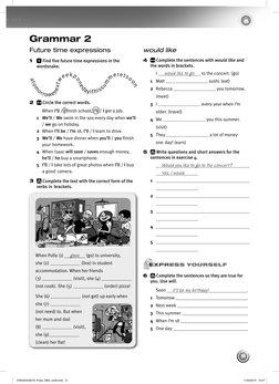 6
UNIT
51
would like
4
Complete the sentences with would like and
the words in brackets.
I
would like to go
to the con