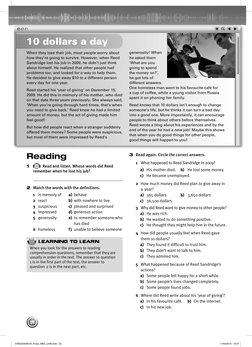 Reading
1
12 Read and listen. Whose words did Reed
remember when he lost his job?
2 Match the words with the definitions.