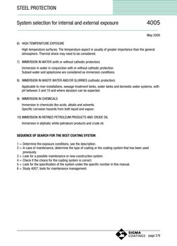 May 2000
6) HIGH TEMPERATURE EXPOSURE
High temperature surfaces: The temperature aspect is usually of greater importance