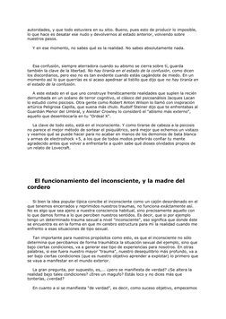 autoridades, y que todo estuviera en su sitio. Bueno, pues esto de producir lo imposible,
lo que hace es desatar ese nudo y d