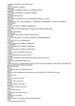 - "GREGO, O MELHOR E MAIS REPUTADO."
ARLETE
- CELTA (AIRLEAS). PENHOR.
ARMANDO
- TEUTÔNICO. HOMEM DO EXÉRCITO. HOMEM DE ARMAS
