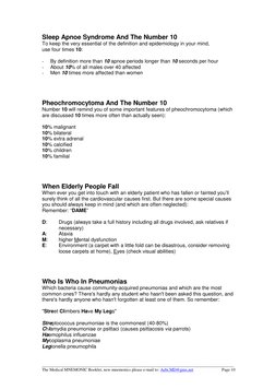 ____________________________________________________________________________________________
The Medical MNEMONIC Booklet, n