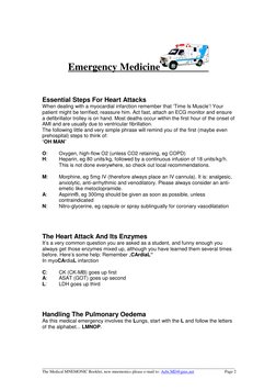 ____________________________________________________________________________________________
The Medical MNEMONIC Booklet, n