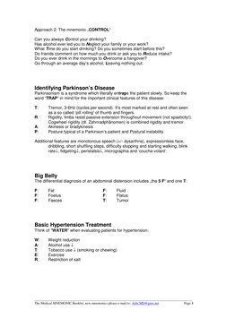 ____________________________________________________________________________________________
The Medical MNEMONIC Booklet, n