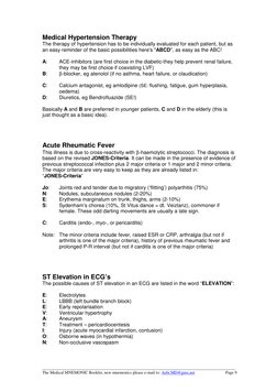 ____________________________________________________________________________________________
The Medical MNEMONIC Booklet, n