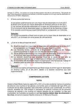 UNMSM-CENTRO PREUNIVERSITARIO Ciclo 2018-II
Semana Nº 2
(Pr