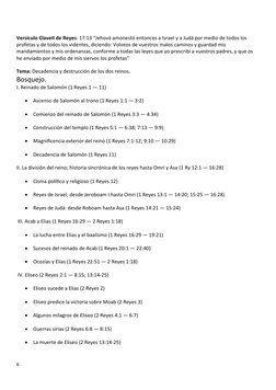 Versículo ClaveII de Reyes: 17:13 “Jehová amonestó entonces a Israel y a Judá por medio de todos los
profetas y de todos los