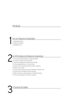 Introdução
1
Por um Urbanismo Sustentável
1.1. Urbanização do Recife
1.2.Urbanismo Sustentável
1.3. Do Global ao Local
2
Os