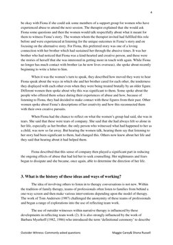 4
Outsider Witness: Commonly asked questions Maggie Carey& Shona Russell
be