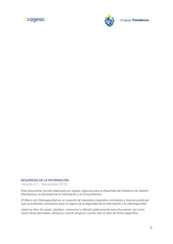 2
SEGURIDAD DE LA INFORMACIÓN
Versión 4.1 – Noviembre 2019
Este documento ha sido elab