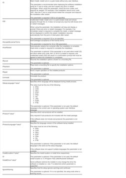 /Q
Silent Install, install runs in a quiet mode without any user interface.
This parameter is recommended when deploying the