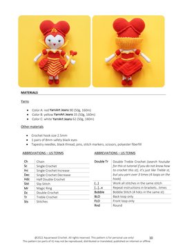 @2022 Aquariwool Crochet. All rights reserved. This pattern is for personal use only!
This pattern (or parts of it) may not