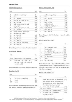 @2022 Aquariwool Crochet. All rights reserved. This pattern is for personal use only!
This pattern (or parts of it) may not
