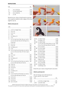 @2022 Aquariwool Crochet. All rights reserved. This pattern is for personal use only!
This pattern (or parts of it) may not