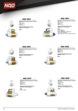NQD-3027
Specification/Específicaciones Técnicas
Volt: 12V
Power: 0.8kw
Teeth: 9T
Rotation: CW
Applicable Models/Aplicaciones