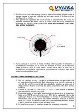 4. En el contorno de la base agregar cemento especial refractario (el mismo que se
usa para pegar el pico) de modo tal q