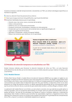 Curso virtual tutorado
“Estrategias pedagógicas para la atención educativa a estudiantes con Trastorno del Espectro Autista