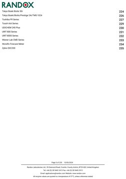 Tokyo Boeki Biolis 50i
224
Tokyo Boeki/Biolis/Prestige 24i/TMS 1024
226
Toshiba FR Series
227
Tosoh AIA Series
229
UDICHEM 24