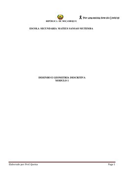 Elaborado por Prof. Queixa
Page 1
Por uma escola livre do Covid 19
REPÚBLICA DE MOÇAMBIQUE
ESCOLA SECUNDAR