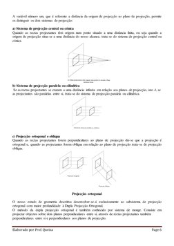 Elaborado por Prof. Queixa
Page 6
A variável número um, que é referente a distância da origem de projecção ao plano de pr