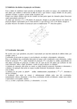 Elaborado por Prof. Queixa
Page 8
2.2 Subdivisão dos diedros de projecção em Octantes
Com o intuito de estabelecer mai