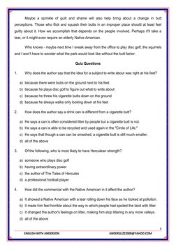 6
ENGLISH WITH ANDERSON ANDERSLIZZ2000@YAHOO.COM
Maybe