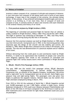 CHAPTER 1
HISTORY OF AVIATION
2
IC-76 AVIATION INSURANCE
A. History of Aviation
Aviation is about conquest of air,