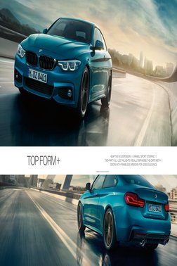 TOP FORM+
ADAPTIVE M SUSPENSION1 || VARIABLE SPORT STEERING1 ||
TWO-PART FULL-LED TAILLIGHTS VISUALLY EMPHASISE THE CAR