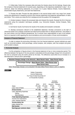 4
2. Collect data. Collect the necessary data and study the industry where the firm belongs. Acquire also
the company’s f