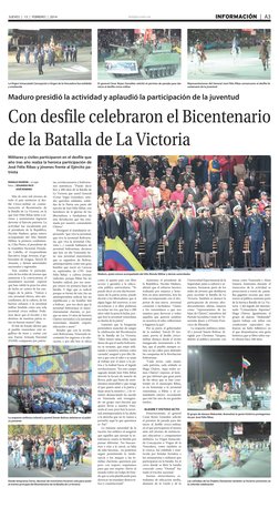 elsiglo.com.ve
INFORMACIÓN | A3
JUEVES | 13 | FEBRERO | 2014
RONALD PADRÓN | el siglo
fotos | EDUARDO RICO