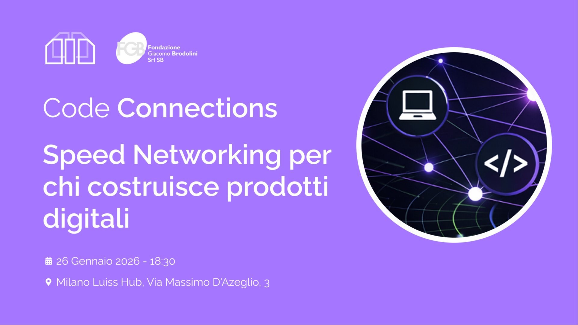 Code Connections - Speed networking per chi crea prodotti digitali