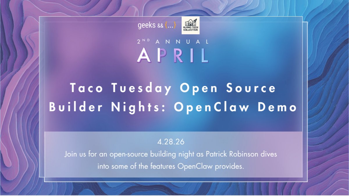 Taco Tuesday Open Source Builder Nights: OpenClaw Demo