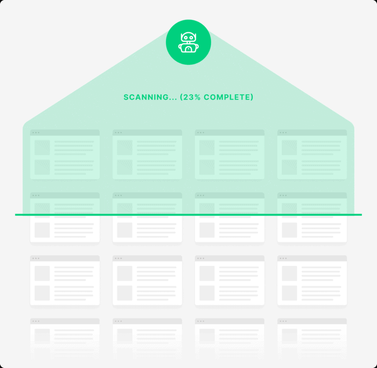 谷歌爬虫扫描示意图 谷歌爬虫扫描示意图