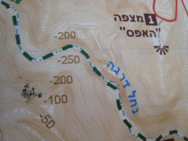 My first hike below sea level. I had never seen a map were the elevations were BELOW ZERO!