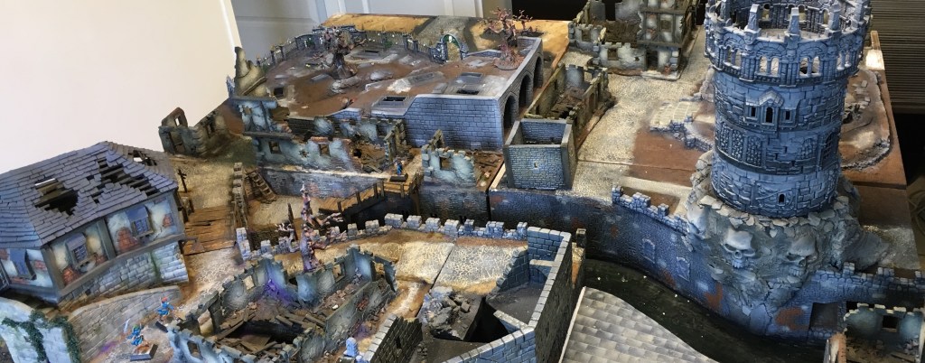 Malval table – Painting the Graveyard and Basilica