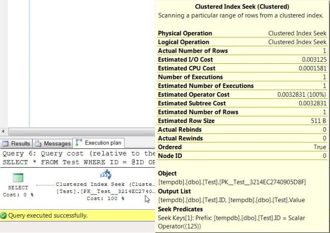 Execution Plan of Query 6