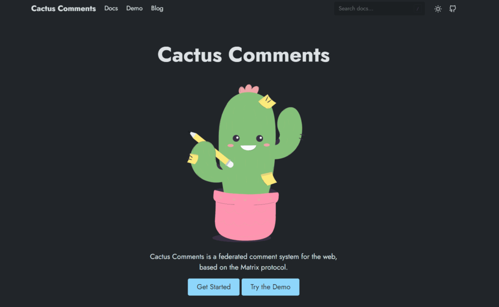 6 Tools to Use Comments on a Static Site 11 Cactus Comments
